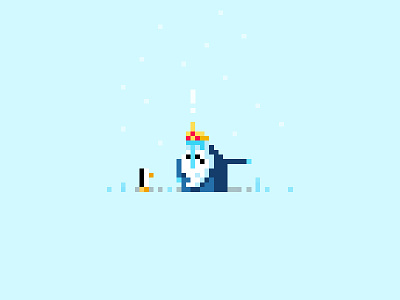 Cold hearted bitch. 8 bit adventure time character ice king pixel pixel art