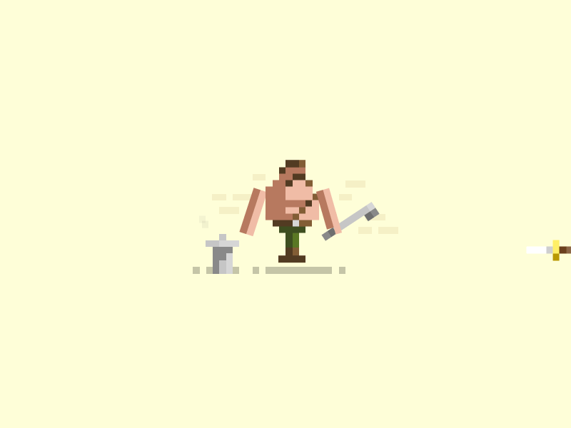 Haggar Jumps knives 8 bit after effects animation final fight gif haggar pixel pixel art