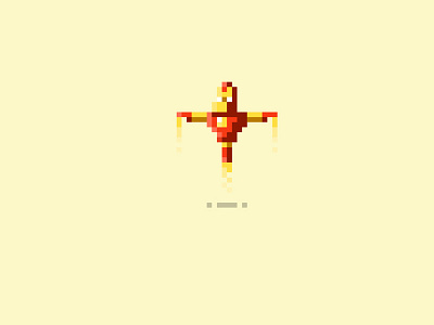 Iron Man (Hero Complex Galley exclusive series) 8 bit avengers character iron man marvel pixel art