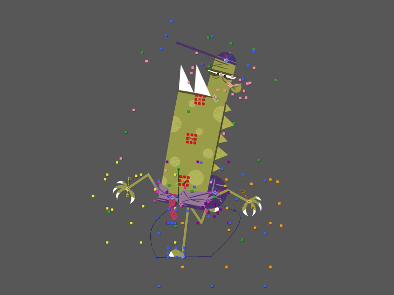 Monster walk cycle rig by James Boorman on Dribbble