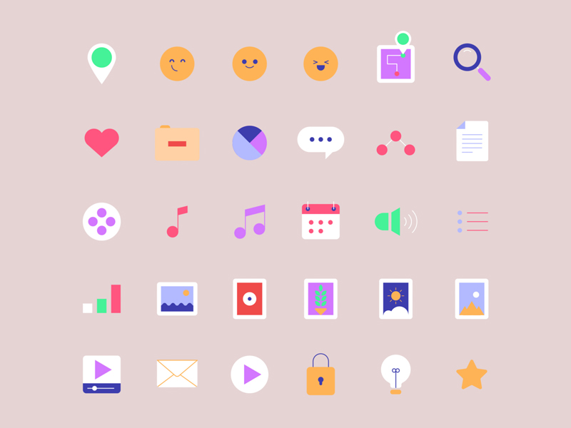 Icons for The Magical World of Data by James Boorman on Dribbble