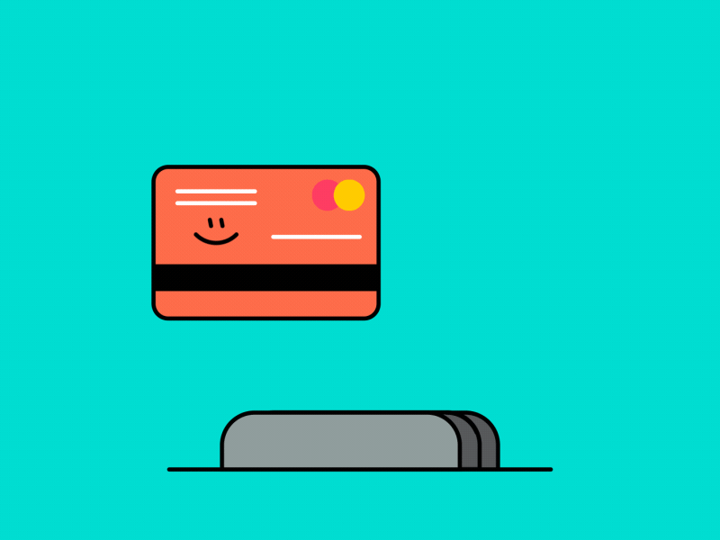 Self Indulge character credit card cute gif