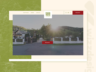 Homepage design guesthouse homepage landingpage uiux webdesign wilderness