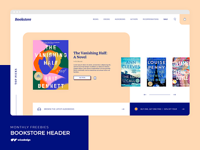 Bookstore Website Freebie