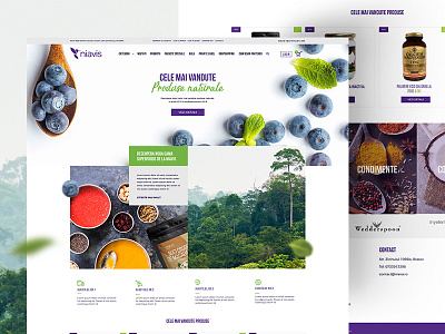 Organic food e-commerce e commerce food healthy homepage organic webdesign website