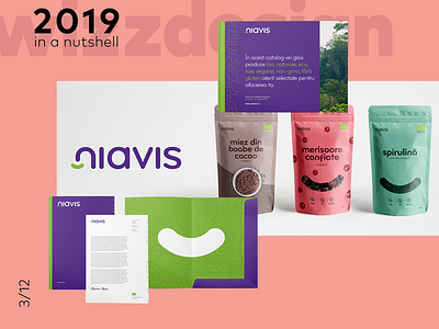 Niavis Visual Identity Exploration agency branding branding agency joyful logo packaging romania stationary superfoods visual identity