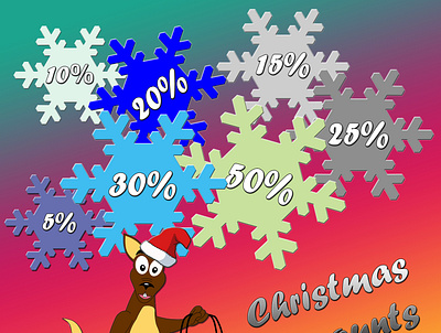 Christmas Discount Advertising branding graphic design illustration vector