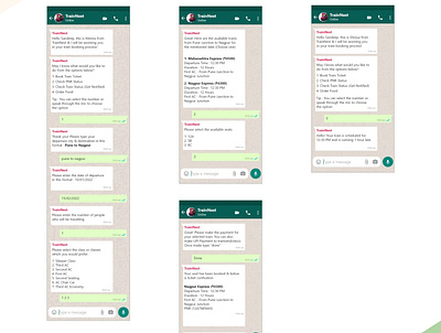 Train Booking Conversational UX & UX Writing Project app app design branding chat bot conversational design copywriting design ui user experience ux writing writing