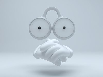 Googly Whites 3d animation c4d eyes googly hands lighting modelling mograph octane render white worried