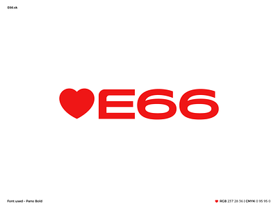 E66 – logo for Antiobesity campaign design logo typography vector