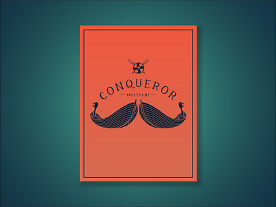 Conqeror Mustache illustration vector