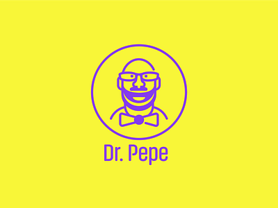 Dr. Pepe logo design illustration logo vector