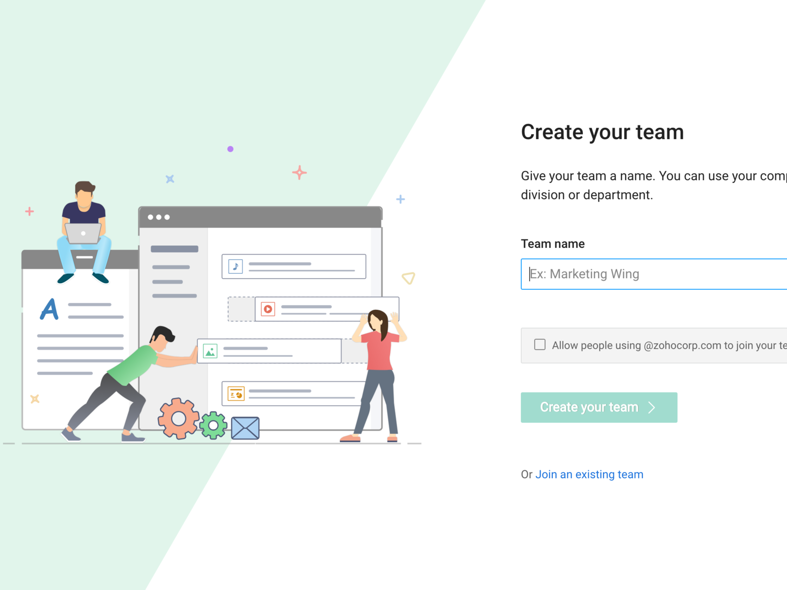 Create Team by PrabuN on Dribbble