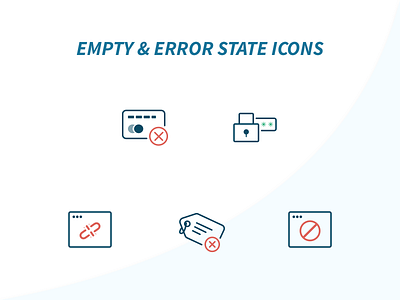 Empty & Error State Icons