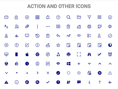 Action And Other Icons
