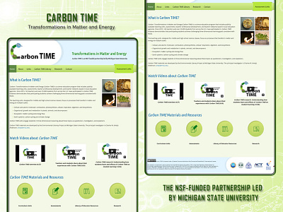 CARBON TIME branding css design graphic design html illustration logo typography ui ux vector website