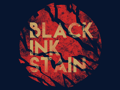 Black Ink Stain - Logo band cracked france logo music noise planet rock