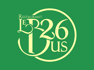 Logo - Bus 26 Restaurant 26 bus chef concept cooking food france logo olds school resataurant vintage