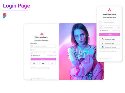 Login Page Design branding design figma graphic design loginpage ui uiux ux