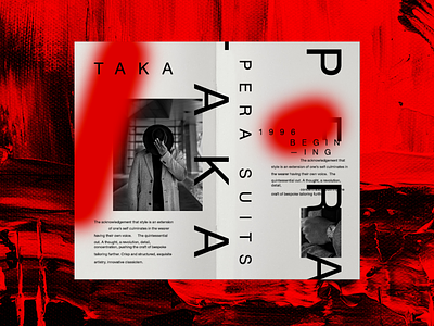 Takapera Suits contemporary graphic design illustration layout