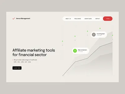 Visual style exploration for financial company finance illustration layout mini minimalism ui website