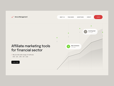 Visual style exploration for financial company finance illustration layout mini minimalism ui website