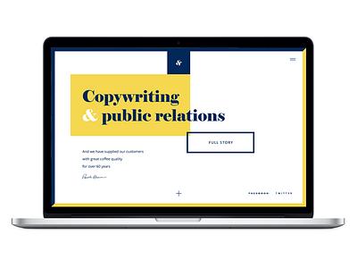 Copywriter personal website