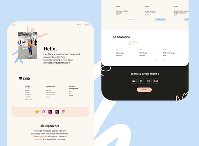 Personal Brand 2020 branding colorful design designer landing page design landingpage logo pastel portfolio soft typography ui webdesign