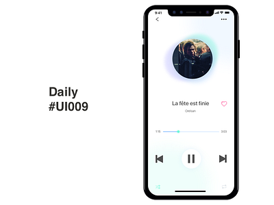 DailyUI 009 009 challenge dailyui dailyui009 music player ui ux