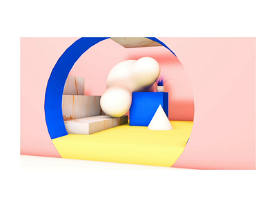 Portfolio - 3DScene 3d blue branding c4d geometry gradient motion pink render