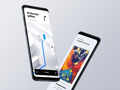 Museum App for Fantasy app card device device mockup floor map mobile navigation panel