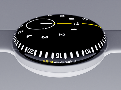 Orbit watch 3d blender device digital interface physical ui watch widget