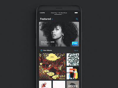 Music Player app cover mobile music player ui