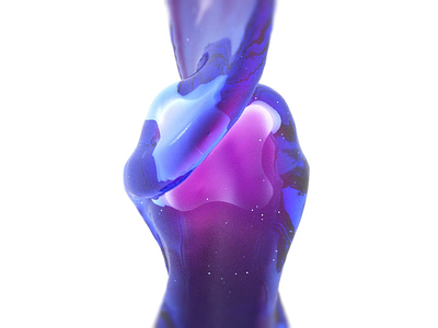 Logo Fluid Simulation 3d animation blender fantasy fluid gel logo magic simulation viscosity