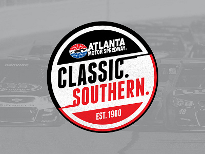 Classic Southern - Atlanta Motor Speedway black classic nascar racing red roundel southern