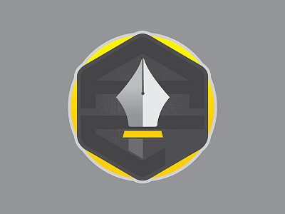 2018 Adam Caudle Graphics Logo - Primary acg branding circle gradient gray logo pen tool roundel yellow