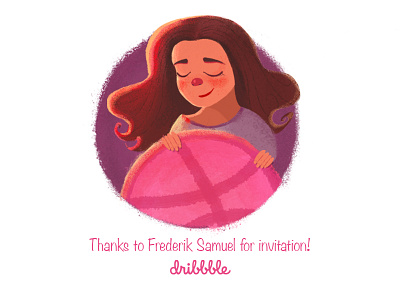 Hello Dribbble! dribbble! hello illustration