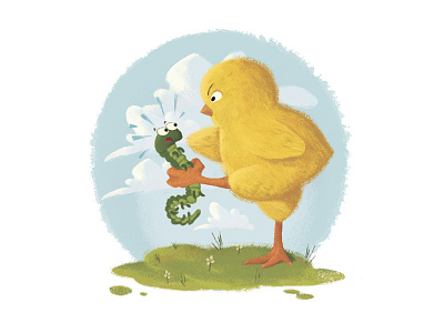 Angry chicken for the children's book art book children childrens for graphics illustration