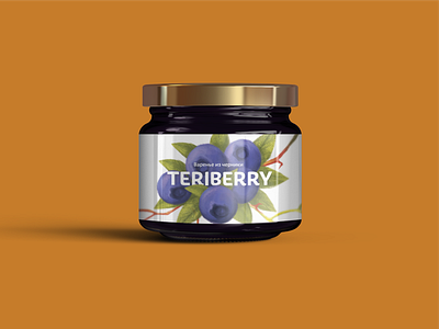 Label for jam berry branding illustration logo logotype orange package packagedesign packing packing design typography ultra violet