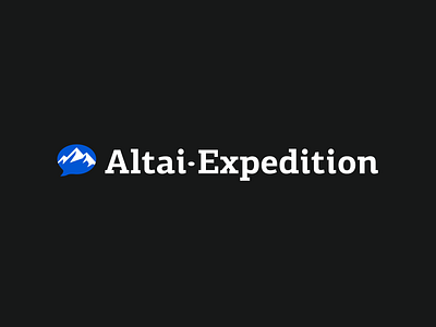 Horizontal version of the logo of the Altai Expedition