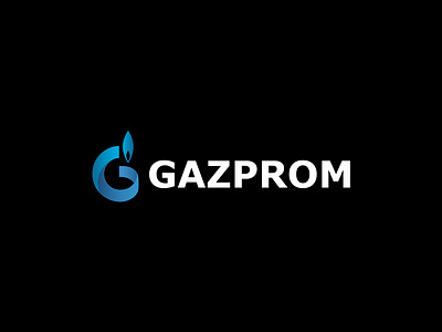 Gazprom Logo app brand brand design branding colors concept art digital flat gradient icon illustration logo logotype symbol typography ui ux vector web website