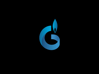 Gazprom loo app blue branding colors digital flat gradient graphics icon illustration letter logo logotype minimal symbol ui ux vector web website