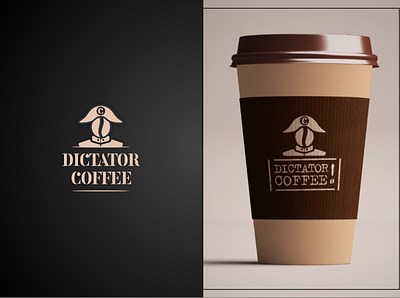 DictatorCoffee Logo Design brand branding cafe coffee design logo logodesign logodesigner yamilogos