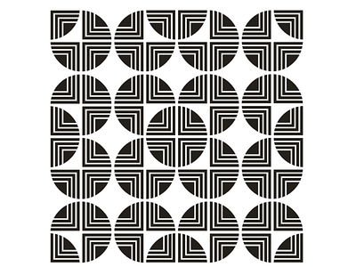 Repeating wall stencil design