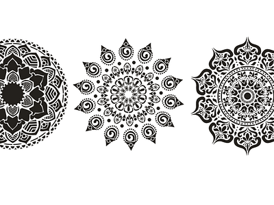 Mandalas designs branding design graphic design illustratio illustration logo mandala stencil stencil art stencil design vector vector art vector design wall art wallpaper