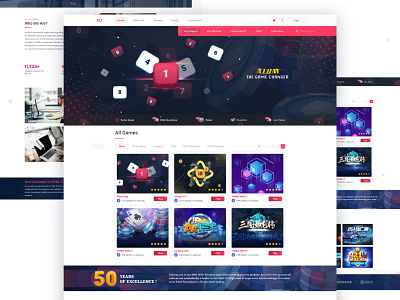 RNG Landing Page Concept casino concept dailyui games illustration landing page poker online ui ux web design