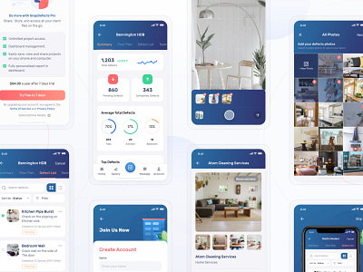 Snap Defect App UI analytics app camera dailyui dashboad dashboard illustration mobile app property ui ux