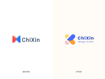 ChiXin Branding abstract agency brand design branding geometry identity logo logotype ui ux