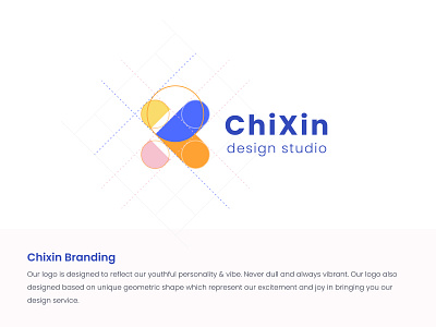 ChiXin Logo Concept agency branding branding and identity branding design geometry logo logotype ui ux x letter logo
