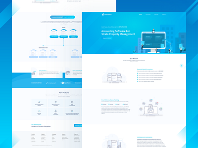 Property Landing Page Draft Preview accounting landing page property ui ux web design web ui